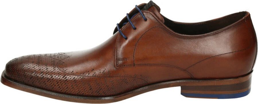 Floris van Bommel SFM-30301-24-01 Heren veterschoenNette herenschoenen Cognac