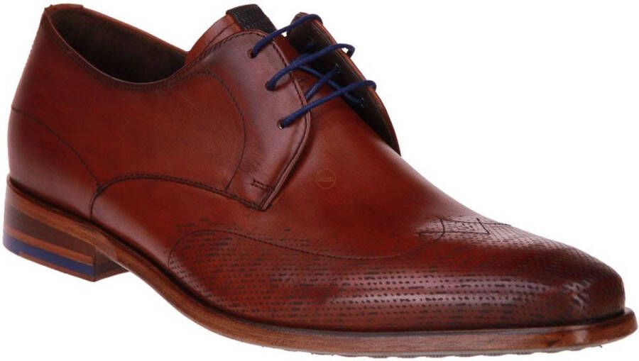 Floris van Bommel SFM-30301-24-01 Heren veterschoenNette herenschoenen Cognac
