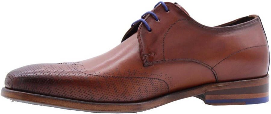 Floris van Bommel SFM-30301-24-01 Heren veterschoenNette herenschoenen Cognac