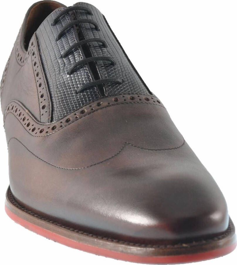 Floris van bommel 30229 De Stapper 03.02 Dark Brown G+Wijdte Veterschoenen - Foto 10