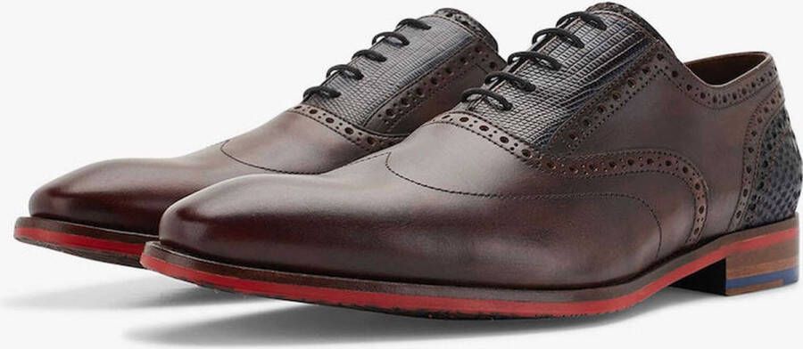 Floris van bommel 30229 De Stapper 03.02 Dark Brown G+Wijdte Veterschoenen - Foto 12
