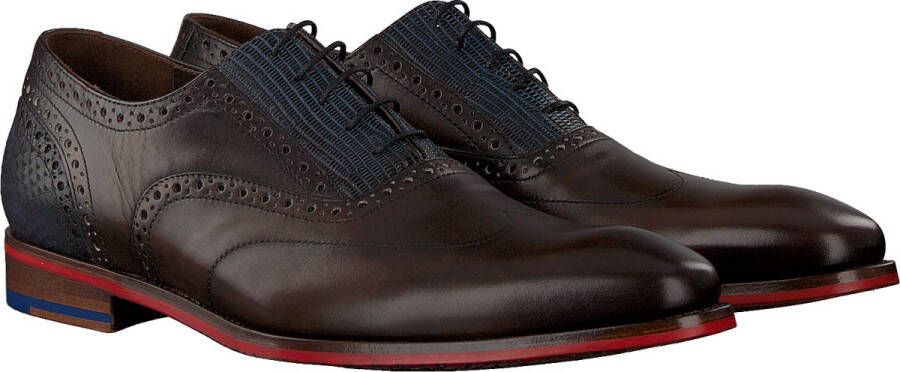 Floris van bommel 30229 De Stapper 03.02 Dark Brown G+Wijdte Veterschoenen - Foto 13