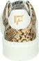 Floris van Floris van Bommel van Floris van Bommel Sneakers Dames Lage sneakers Damesschoenen Leer SFW-10106 print Slangenprint Goud - Thumbnail 12