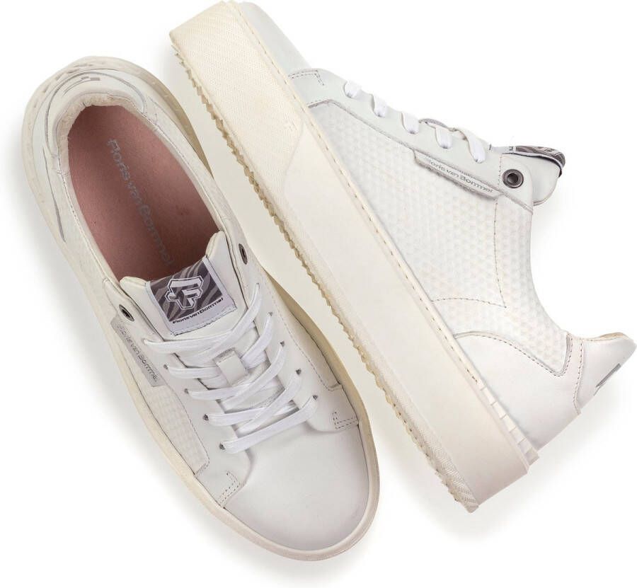 Floris van Bommel Sfw-10106 Lage sneakers Leren Sneaker Dames Wit +