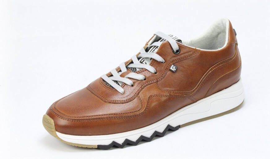 Floris van Bommel Sneakers Heren Lage sneakers Herenschoenen Leer 16397 Cognac +