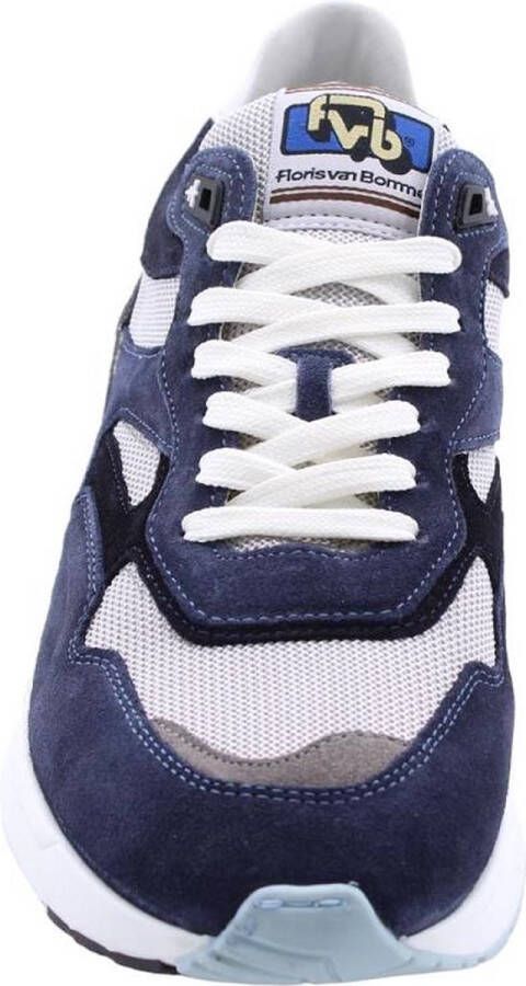 Floris van Bommel Sneakers Heren Lage sneakers Herenschoenen Leer SFM-10170 Blauw