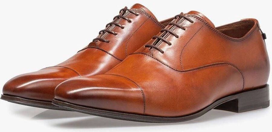 Floris van Bommel Veterschoenen cognac