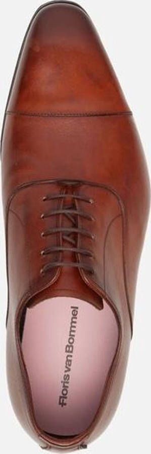 Floris van Bommel Veterschoenen cognac