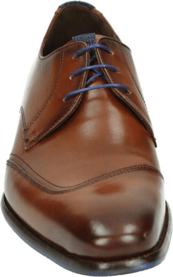 Floris van Bommel Veterschoenen cognac Leer Heren