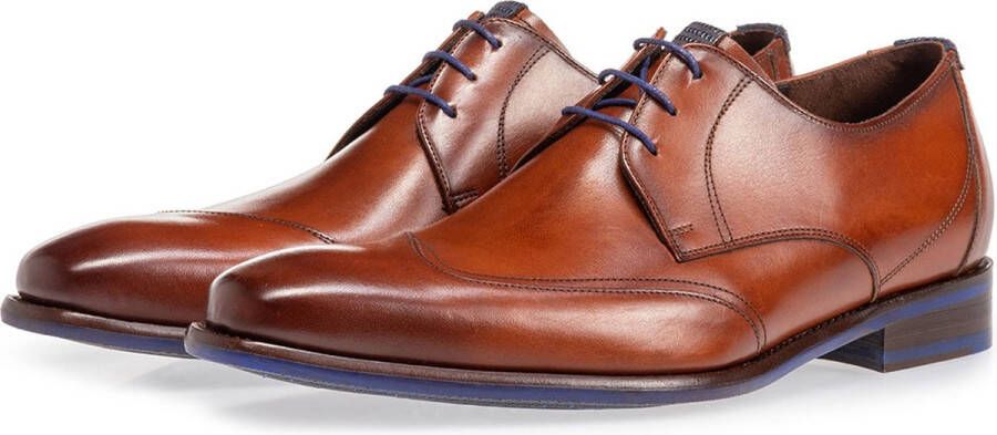 Floris van Bommel Veterschoenen cognac Leer Heren