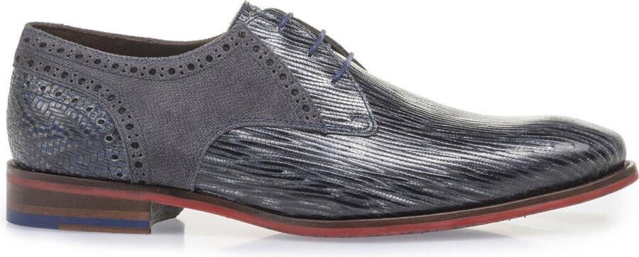 Floris van Bommel Veterschoenen grijs