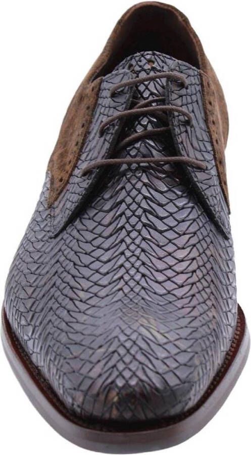 Floris van Bommel Veterschoenen Heren Schoenen Leer SFM-30161 Bruin combi