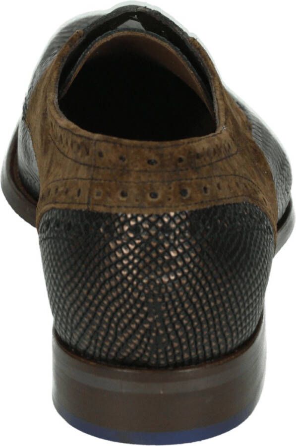 Floris van Bommel Veterschoenen Heren Schoenen Leer SFM-30161 Bruin combi
