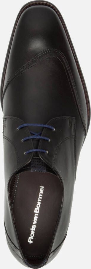 Floris van Bommel Veterschoenen zwart Leer