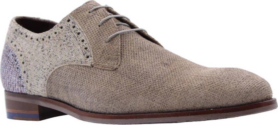 Floris van Bommel Veterschoenen zwart Leer