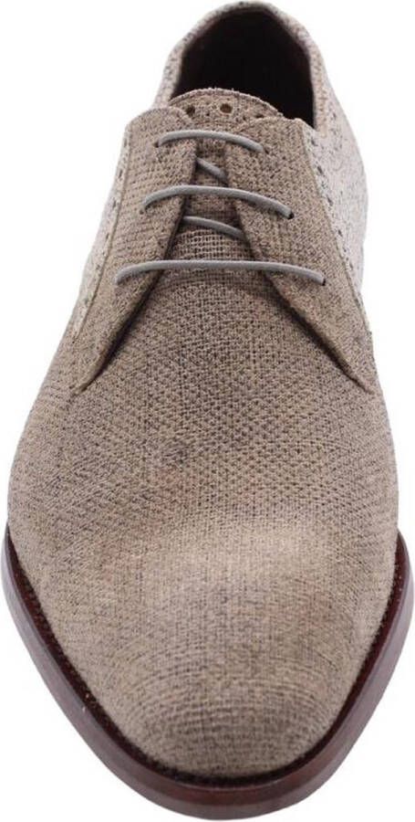 Floris van Bommel Veterschoenen zwart Leer