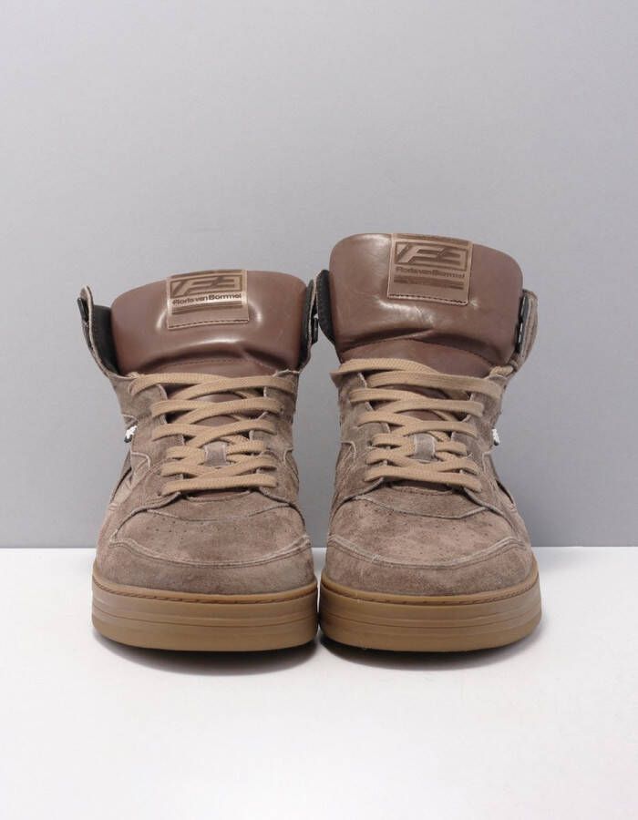 Floris van Bommel Wembli sneakers taupe Textiel