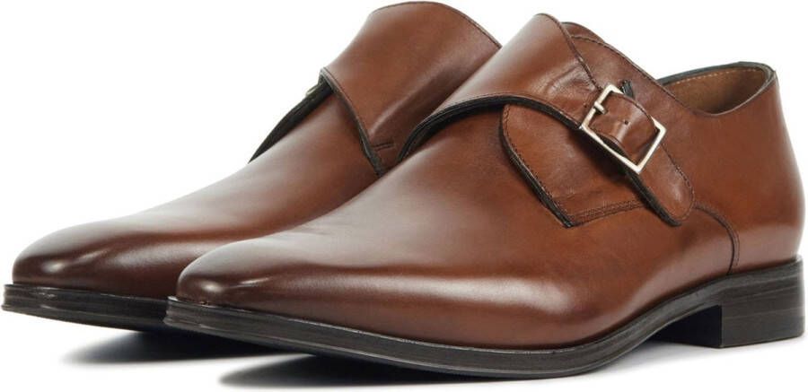 Van Bommel Floris van Floris Instappers Heren Gespschoenen Herenschoenen Leer SBM-30146 Cognac