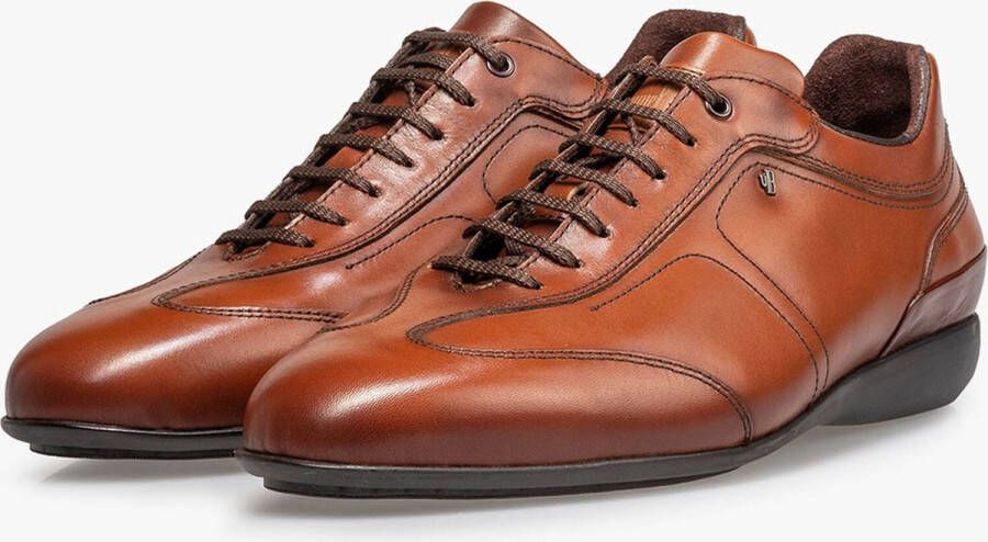 Floris van Floris van Bommel Sneakers Heren Lage sneakers Herenschoenen Leer SBM-10016 Cognac