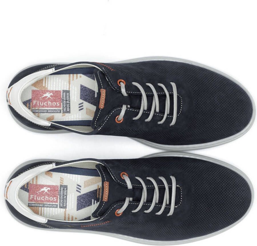 Fluchos Blauwe Casual Herensneakers Blue Heren - Foto 9