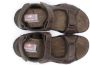Fluchos Adhesive Strap Flat Sandals Brown Heren - Thumbnail 4