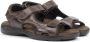 Fluchos Adhesive Strap Flat Sandals Brown Heren - Thumbnail 7