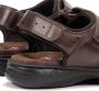 Fluchos Adhesive Strap Flat Sandals Brown Heren - Thumbnail 11