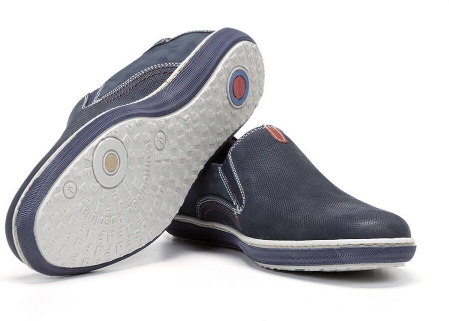 Fluchos -Heren blauw donker mocassins