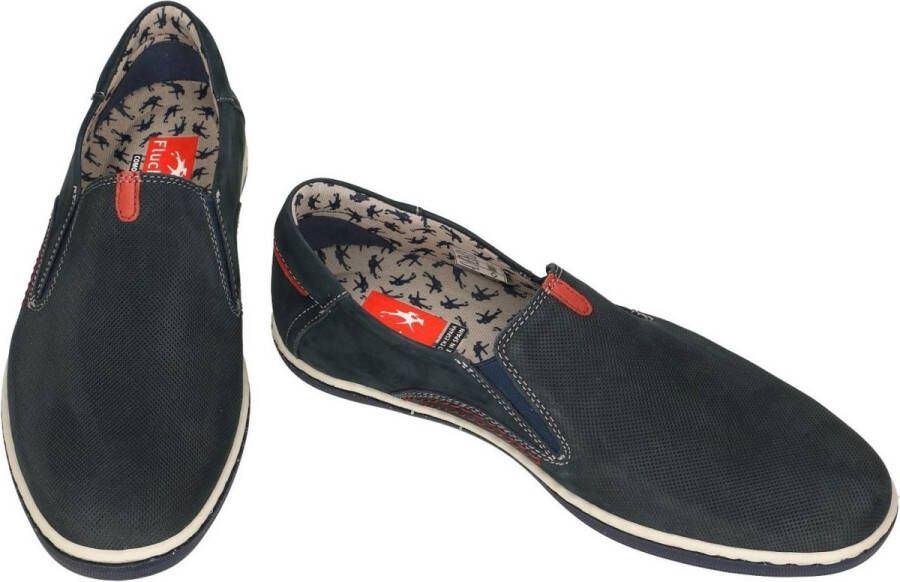 Fluchos -Heren blauw donker mocassins