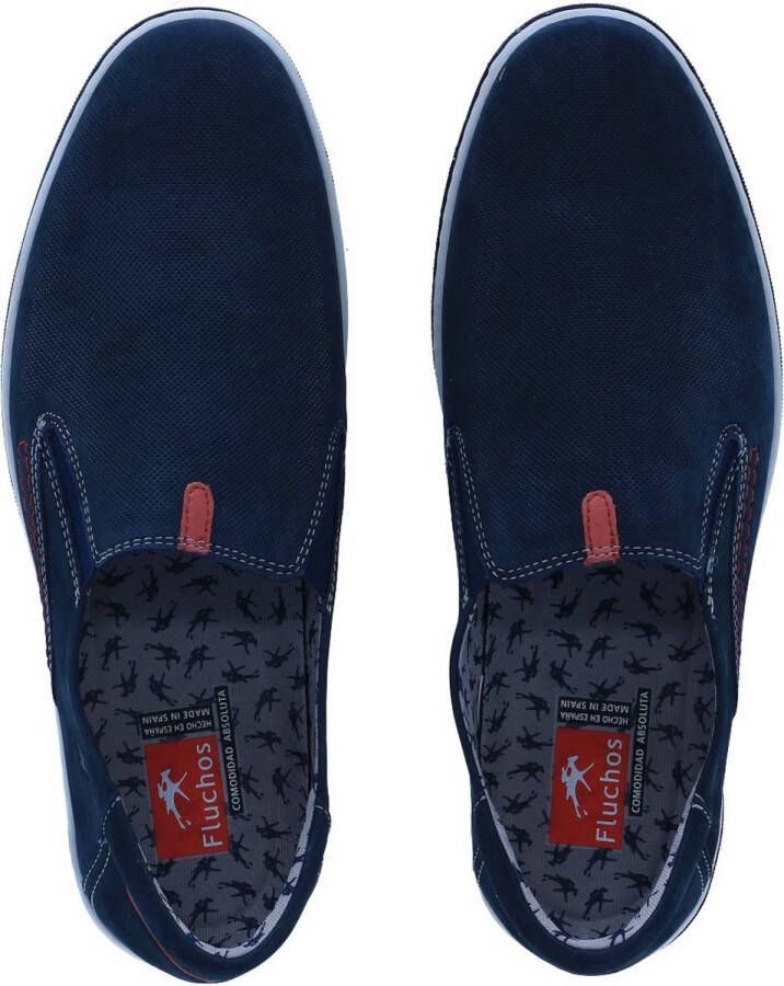 Fluchos -Heren blauw donker mocassins