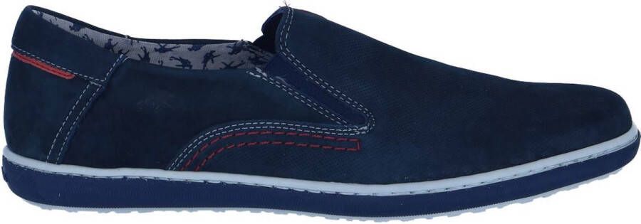 Fluchos -Heren blauw donker mocassins