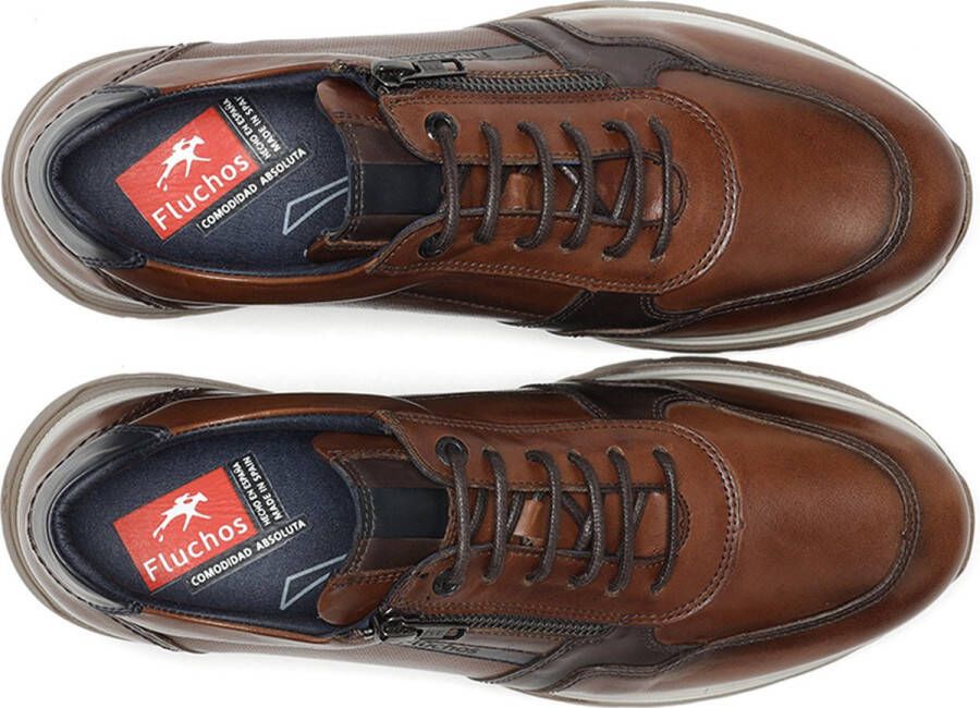 Fluchos Stijlvolle Herensneakers Brown Heren - Foto 5