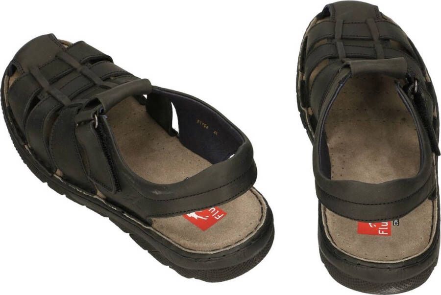 Fluchos -Heren zwart sandalen
