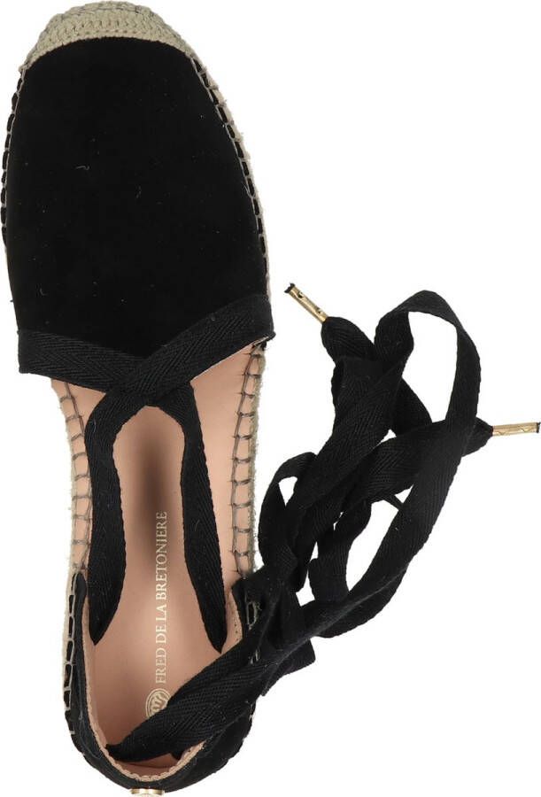 Fred de la Bretoniere 152010257 Espadrilles Dames Zwart
