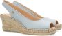 Fred de la Bretoniere 153010240 Espadrilles Zomer Schoenen Dames Blauw - Thumbnail 8