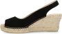 FRED DE LA BRETONIERE Espadrilles Dames 153010240 Maat: 41 Materiaal: Suède Kleur: Zwart - Thumbnail 12