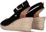 Fred de la Bretoniere 153010245 Espadrilles Zomer Schoenen Dames Zwart - Thumbnail 3