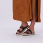 FRED DE LA BRETONIERE Slippers Dames 154010004 Maat: 39 Materiaal: Leer Kleur: Zwart - Thumbnail 7