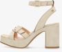 Fred de la Bretoniere 163010180 Sandalen Dames Beige - Thumbnail 10