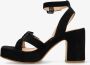 FRED DE LA BRETONIERE Sandalen Dames 163010180 Maat: 39 Materiaal: Suède Kleur: Zwart - Thumbnail 10