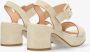 FRED DE LA BRETONIERE Sandalen Dames 163010182 Maat: 37 Materiaal: Suède Kleur: Beige - Thumbnail 10