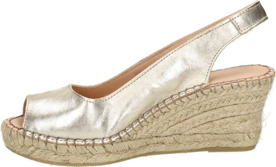 Fred de la Bretoniere 153010285 Espadrilles Met Sleehak Dames Goud - Foto 7