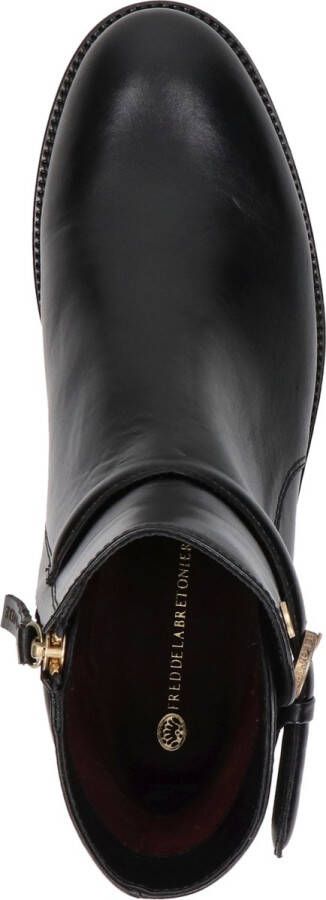Fred de la Bretoniere dames rits-& gesloten boot Zwart