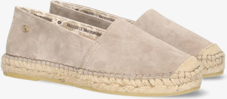 FRED DE LA BRETONIERE Espadrilles Dames 152010200 Maat: 36 Materiaal: Suède Kleur: Taupe - Foto 10