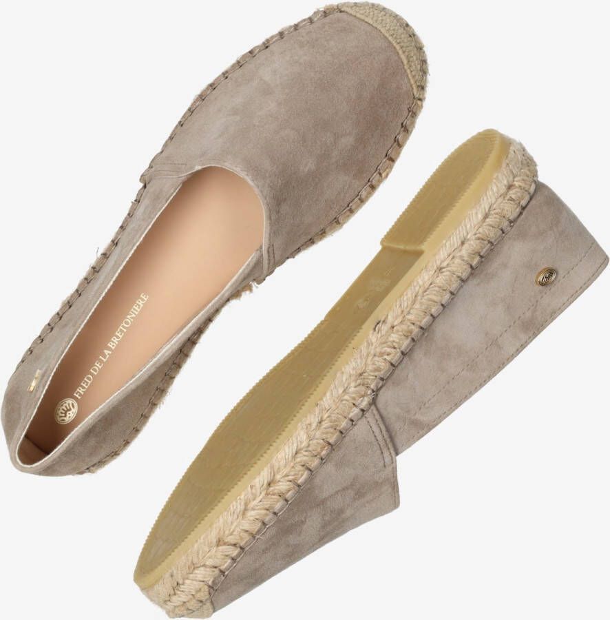 FRED DE LA BRETONIERE Espadrilles Dames 152010200 Maat: 36 Materiaal: Suède Kleur: Taupe - Foto 12