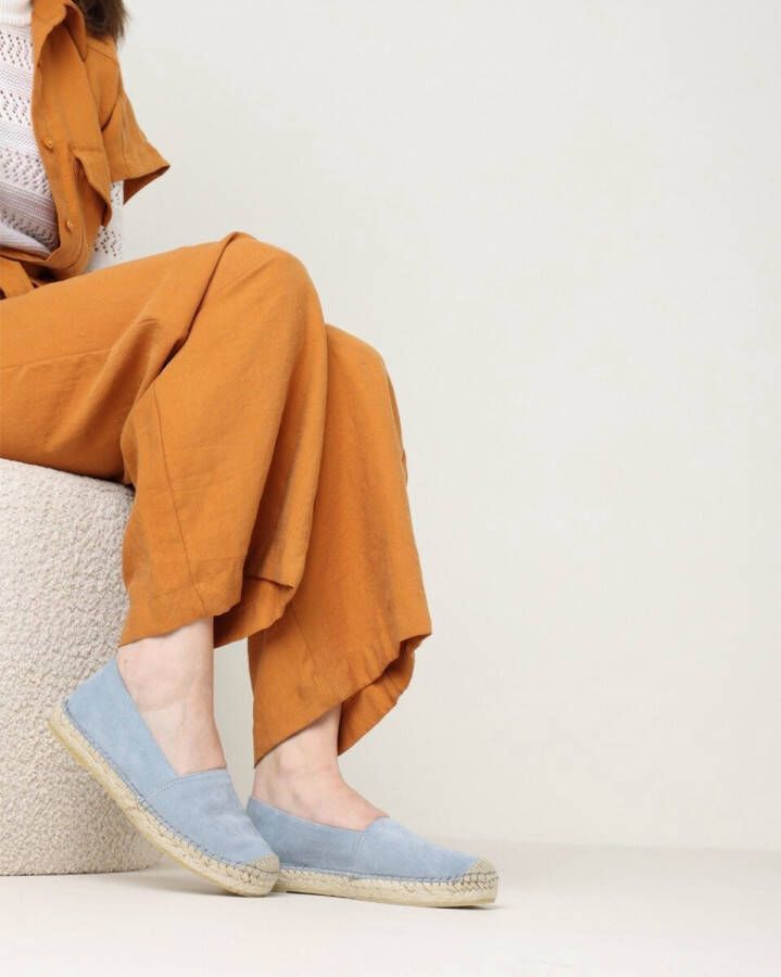 Fred de la Bretoniere Espadrille Mili Lichtblauw
