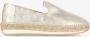 FRED DE LA BRETONIERE Espadrilles Dames 152010243 Maat: 39 Materiaal: Leer Kleur: Goud - Thumbnail 14