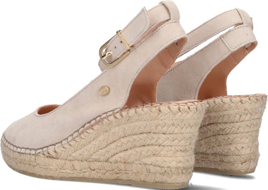 Fred de la Bretoniere Espadrille Sleehak Grijs