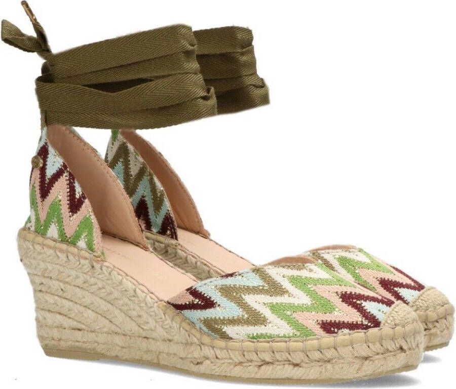 Fred de la Bretoniere Espadrilles Green color blocking