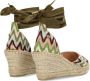 Fred de la Bretoniere 153010217 Espadrilles Zomer Schoenen Dames Groen - Thumbnail 7